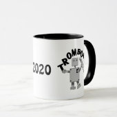 Mug Texte du robot de bombardement (Devant droit)