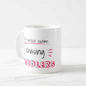 Mug Texte Editable : . .chasing… (jumeaux, ados, etc.) (Devant gauche)