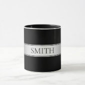 Mug Texte éditable & Couleurs | Rayure dégradée avec b (Centre)