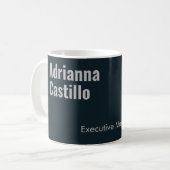 Mug Texte en gras minimaliste moderne (Devant gauche)