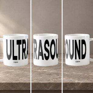 Mug Texte encadrant ULTRASOUND personnalisé