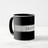 Mug Texte et couleurs modifiables | Bande de dégradé a (Devant gauche)