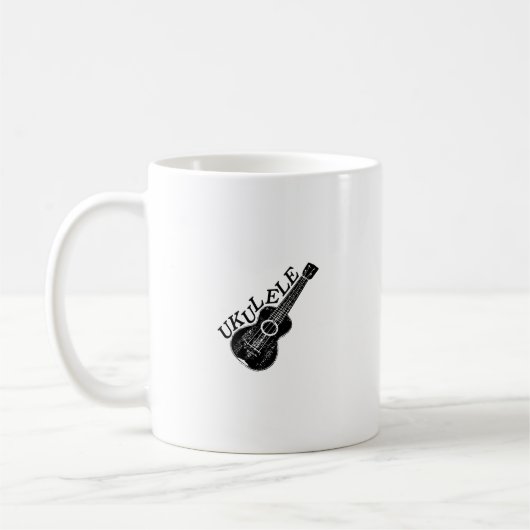 Mug Texte Et Image Ukulele (Gauche)