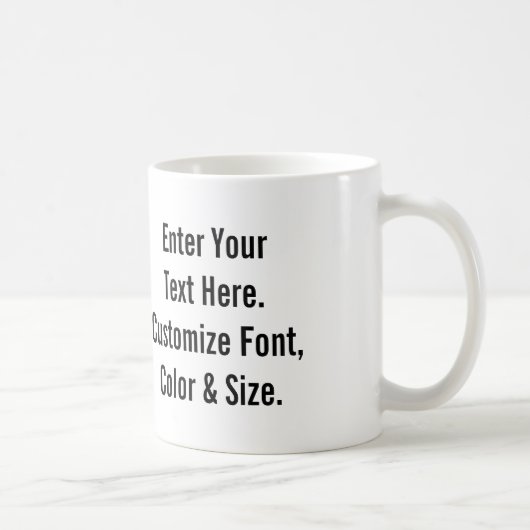 Mug Texte fait sur commande (Droite)