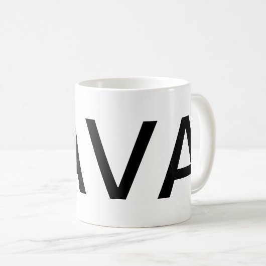 Mug Texte Géant JAVA (Devant droit)
