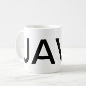 Mug Texte Géant JAVA (Devant gauche)