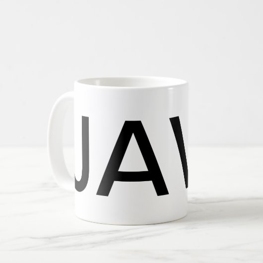 Mug Texte Géant JAVA (Devant gauche)