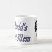 Mug Texte gris photo de la meilleure maman (Centre)