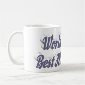 Mug Texte gris photo de la meilleure maman (Gauche)