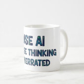 Mug Texte IA (Devant droit)