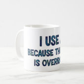 Mug Texte IA (Devant gauche)