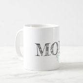 Mug Texte moderne Maman de Twins Grey Bébés Enfants (Devant gauche)