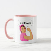 Mug Texte modifiable d'alimentation fille (Gauche)
