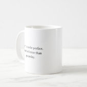Mug Texte noir simple (Devant gauche)