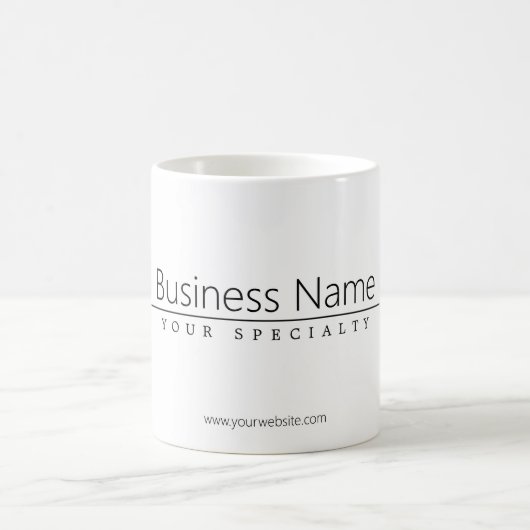 Mug Texte noir simple et élégant (Centre)