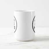 Mug texte noir votre logo ici (Centre)