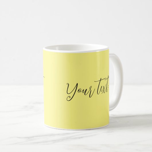 Mug Texte ou nom du script personnalisé Lumière modern (Devant droit)