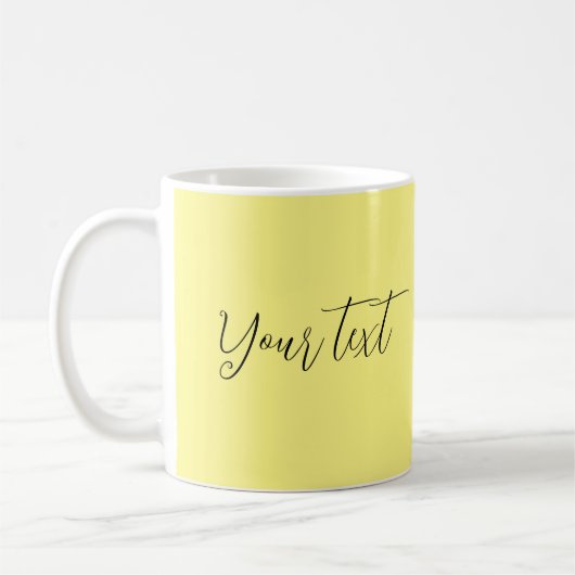Mug Texte ou nom du script personnalisé Lumière modern (Gauche)