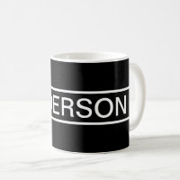 Texte personnalisable | Bold Modern Black & White
