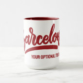 Mug Texte personnalisé Barcelone (Centre)