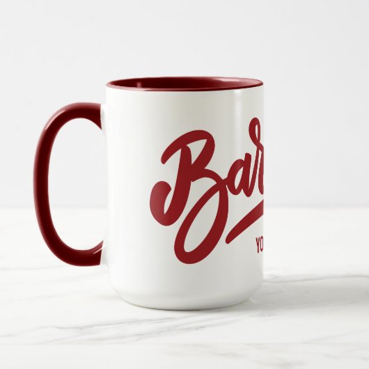 Mug Texte personnalisé Barcelone (Gauche)