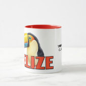 Mug Texte personnalisé BELIZE Toucan (Centre)