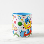 Mug Texte Personnalisé Cute Funny Emojis Kids (Centre)