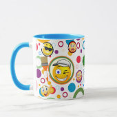 Mug Texte Personnalisé Cute Funny Emojis Kids (Gauche)