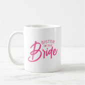 Mug Texte personnalisé de la mariée (Gauche)