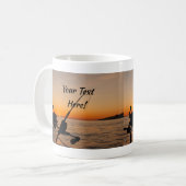 Mug Texte personnalisé de pêche (Devant gauche)