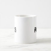 Mug Texte personnalisé des pattes de chien (Centre)