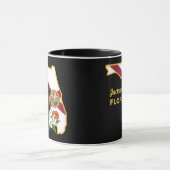 Mug Texte personnalisé Floride Drapeau & Fleur Orange  (Centre)