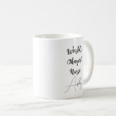 Mug Texte personnalisé Humour amusant travail d'infirm (Devant droit)