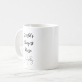 Mug Texte personnalisé Humour amusant travail d'infirm (Devant gauche)