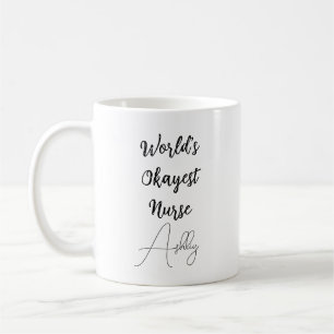 Mug Texte personnalisé Humour amusant travail d'infirm