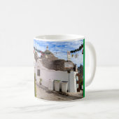 Mug Texte personnalisé, maisons trulli en Alberobello (Devant droit)