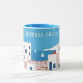 Mug Texte personnalisé Mykonos Grèce (Centre)