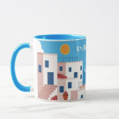 Mug Texte personnalisé Mykonos Grèce (Gauche)