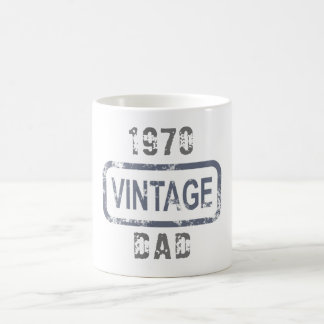 Mug Texte personnalisé papa de l'année vintage