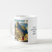Mug Texte personnalisé Pérou Machu Picchu (Devant gauche)