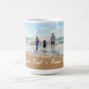 Mug Texte personnalisé personnalisé et votre café phot