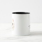 Mug Texte personnalisé pour chat mignon (Centre)