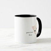 Mug Texte personnalisé pour chat mignon (Devant droit)