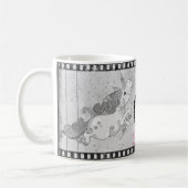 Mug Texte Personnalisé / Sparkle Rainbow Unicorn Retro (Gauche)