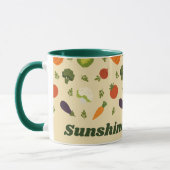 Mug Texte personnalisé Sunshine & Légume (Gauche)