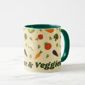 Mug Texte personnalisé Sunshine & Légume (Devant droit)