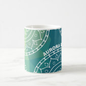 Mug Texte personnalisé vert Mandala (Centre)