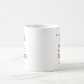 Mug Texte rétro Boho | Aimez-vous maman Gradient rose (Centre)