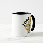Mug Texte Robot Tuba (Devant droit)
