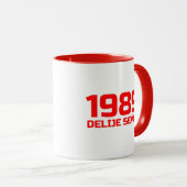 Mug Texte Rouge Delije Sever 1989 (Devant droit)